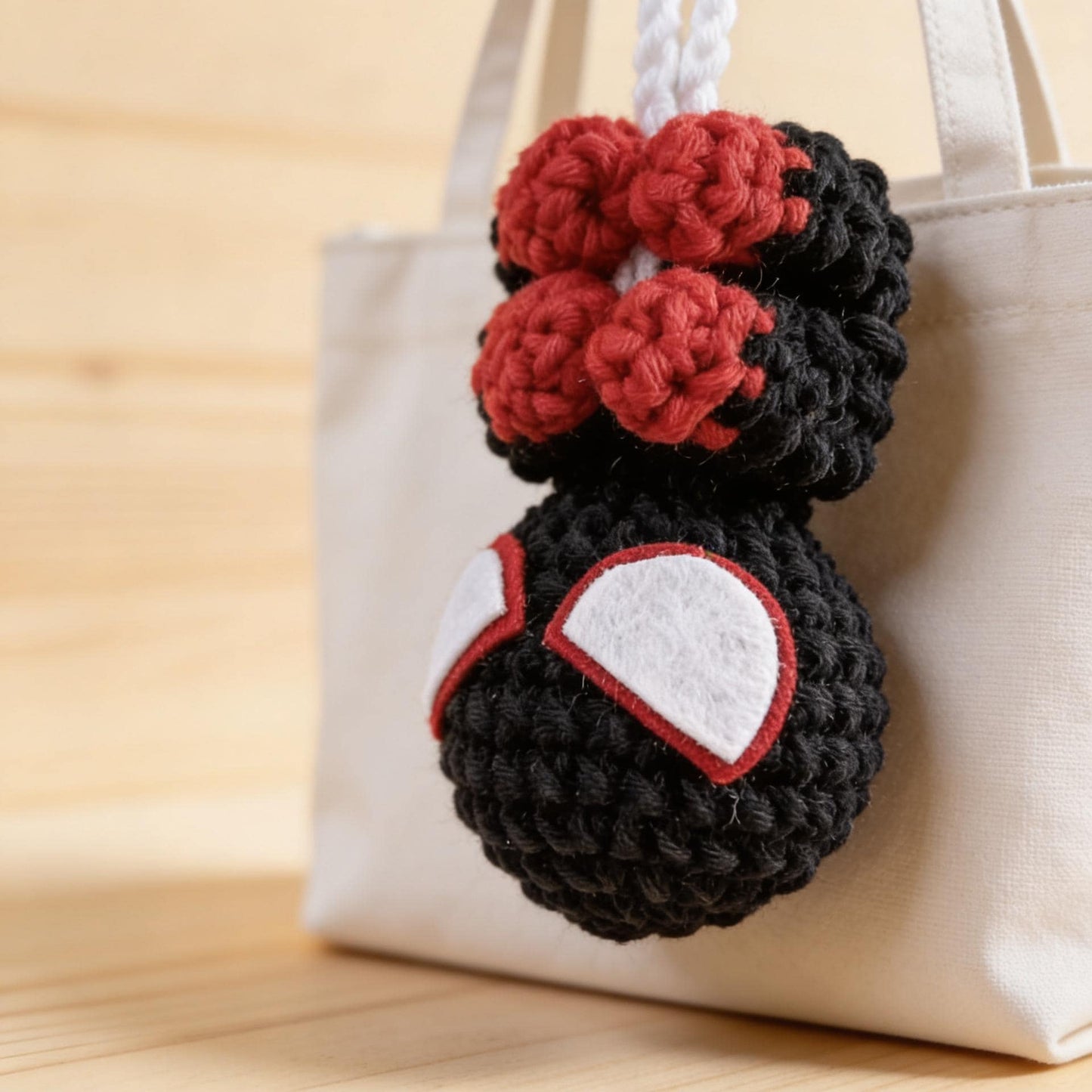 Spider-Man Crochet Pattern Car Hanging Amigurumi Superhero Keychain Mirror Charm Digital Download