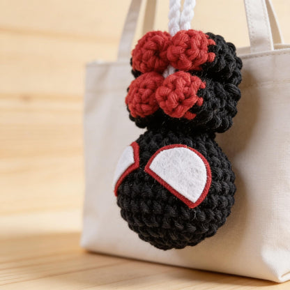 Spider-Man Crochet Pattern Car Hanging Amigurumi Superhero Keychain Mirror Charm Digital Download