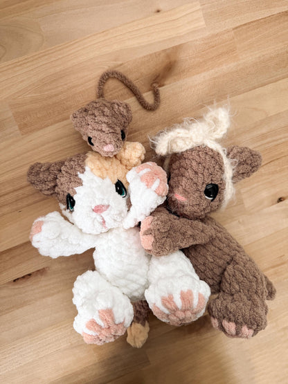 BkayCrochetCo ITTY Kai the Kitty STUFFIE Amigurumi Crochet Pattern PDF