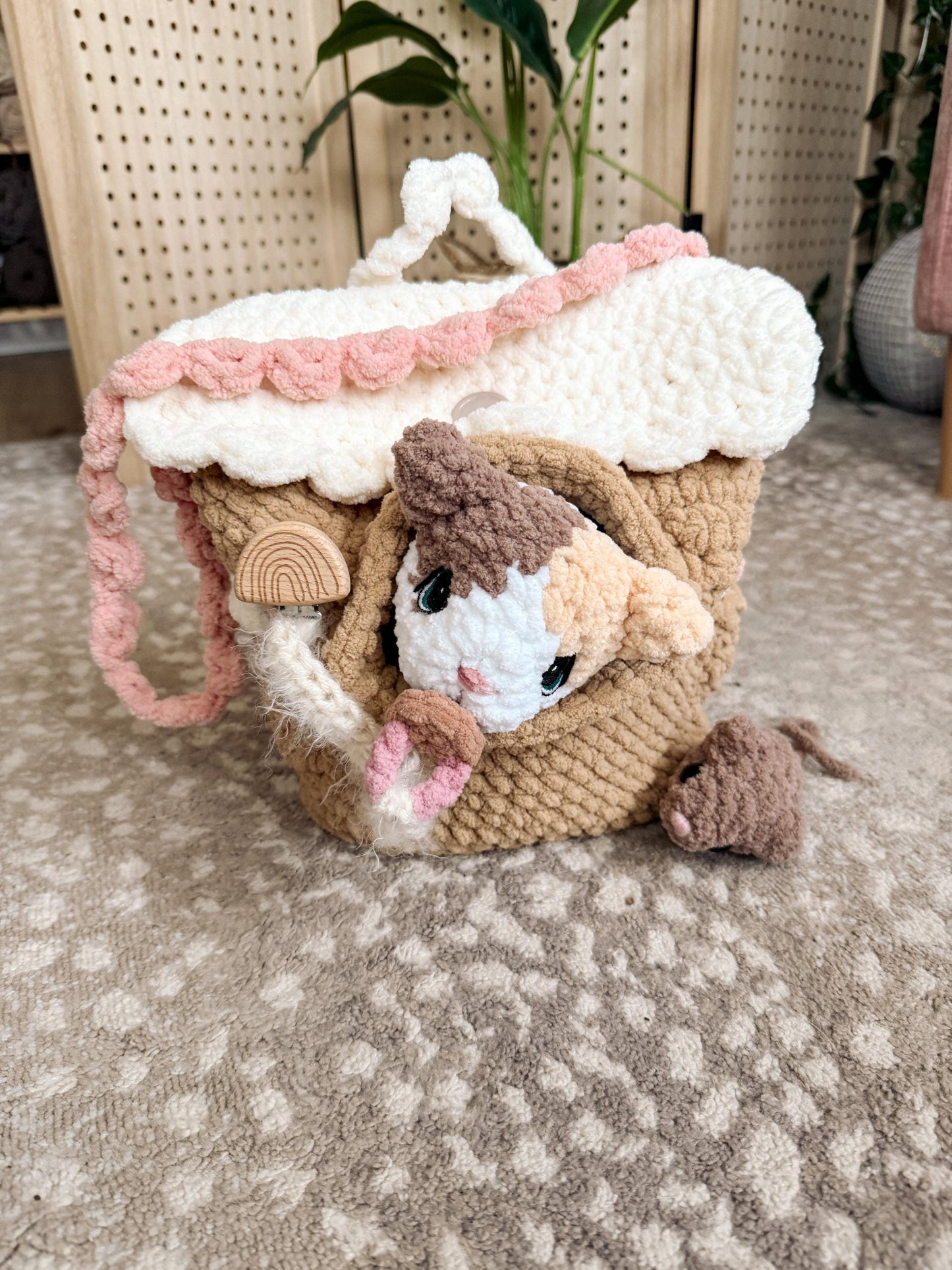 BkayCrochetCo Backpack Pets Diaper Bag Amigurumi Crochet Pattern PDF