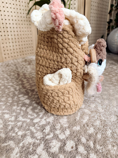 BkayCrochetCo Backpack Pets Diaper Bag Amigurumi Crochet Pattern PDF