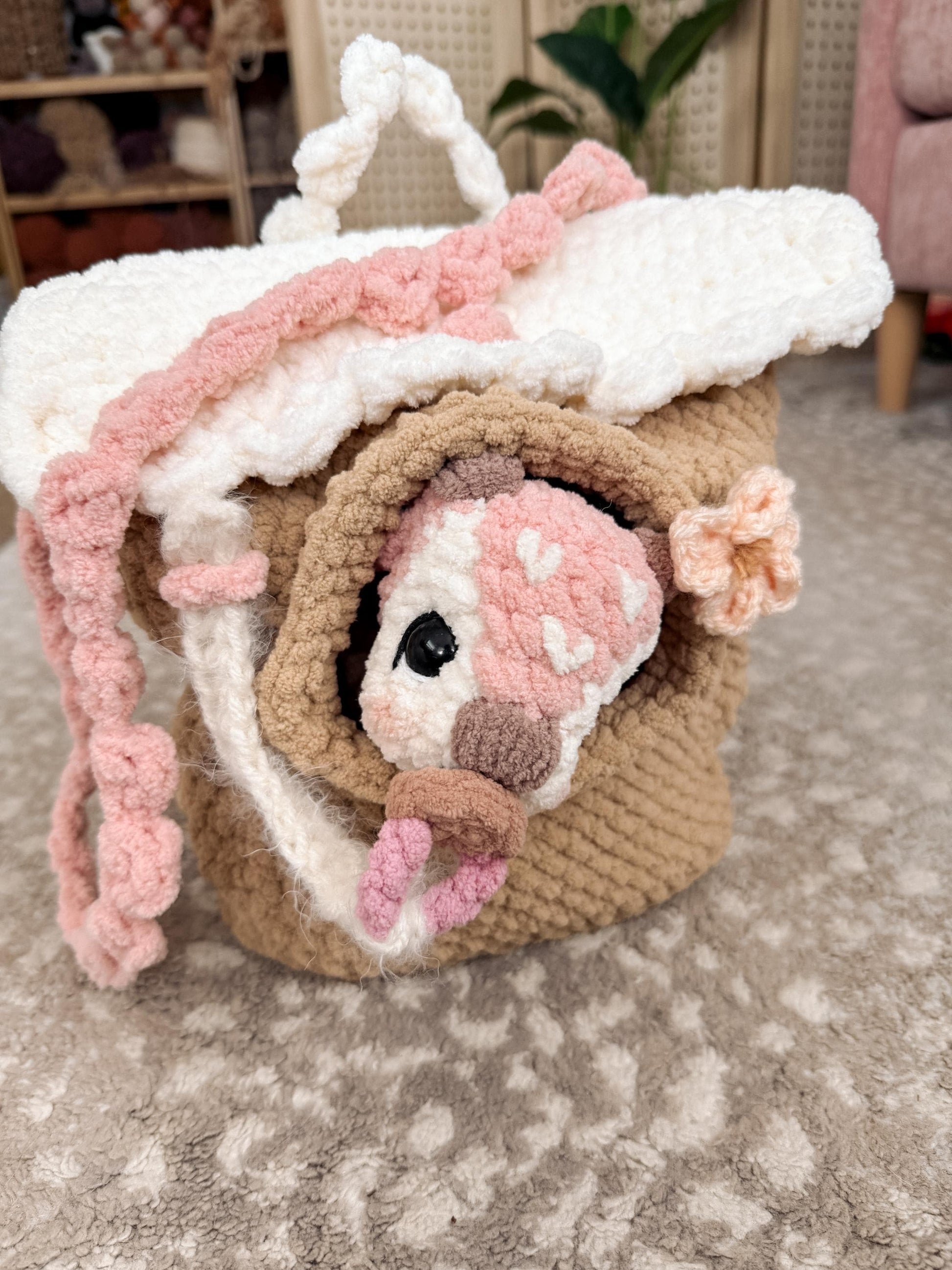 BkayCrochetCo Backpack Pets Diaper Bag Amigurumi Crochet Pattern PDF