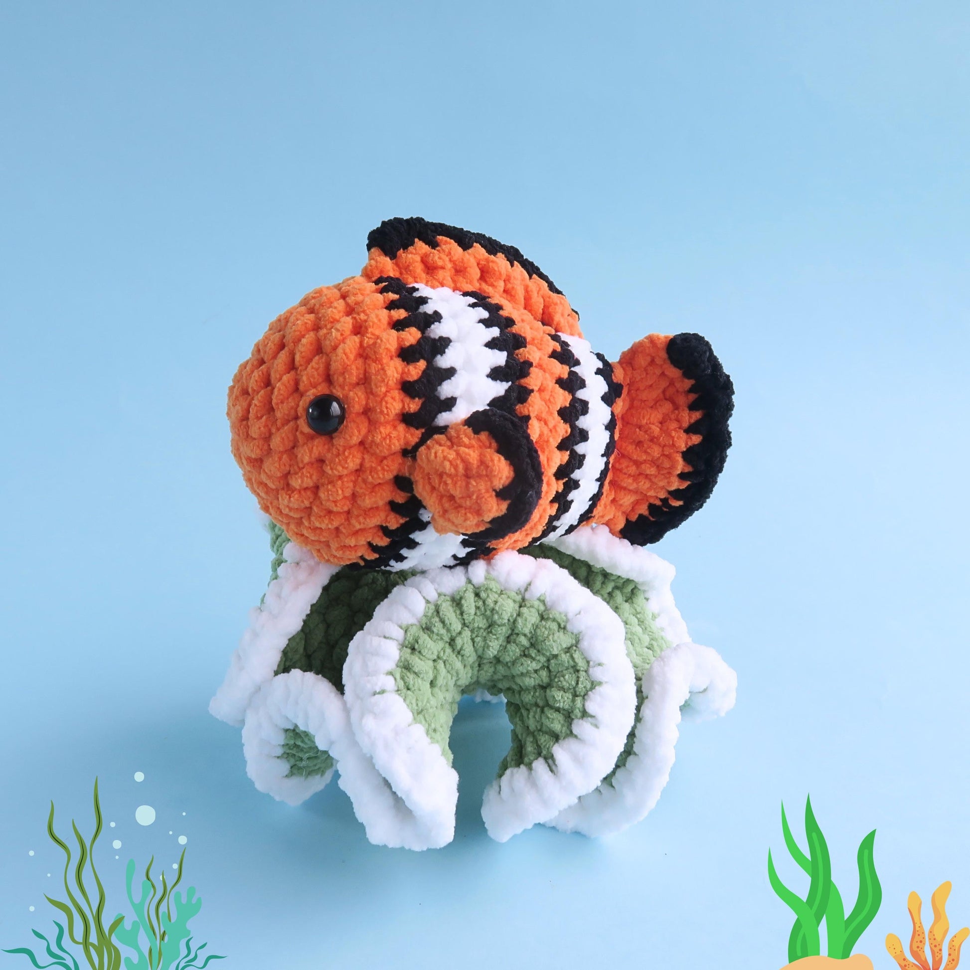 Hooktasyy 12-in-1 Sea Animals Crochet Pattern Bundle Low-Sew Ocean Amigurumi PDF