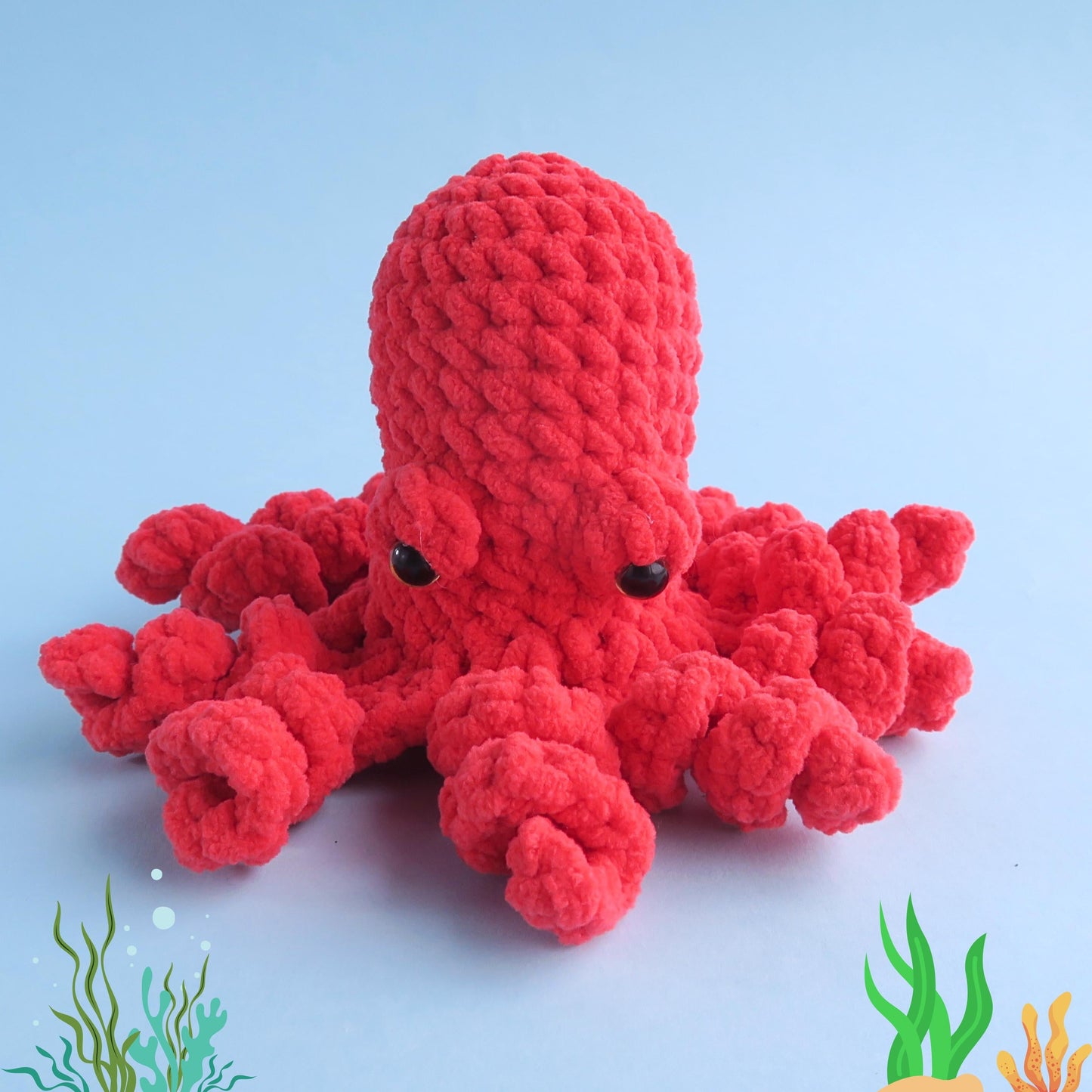 Hooktasyy 12-in-1 Sea Animals Crochet Pattern Bundle Low-Sew Ocean Amigurumi PDF