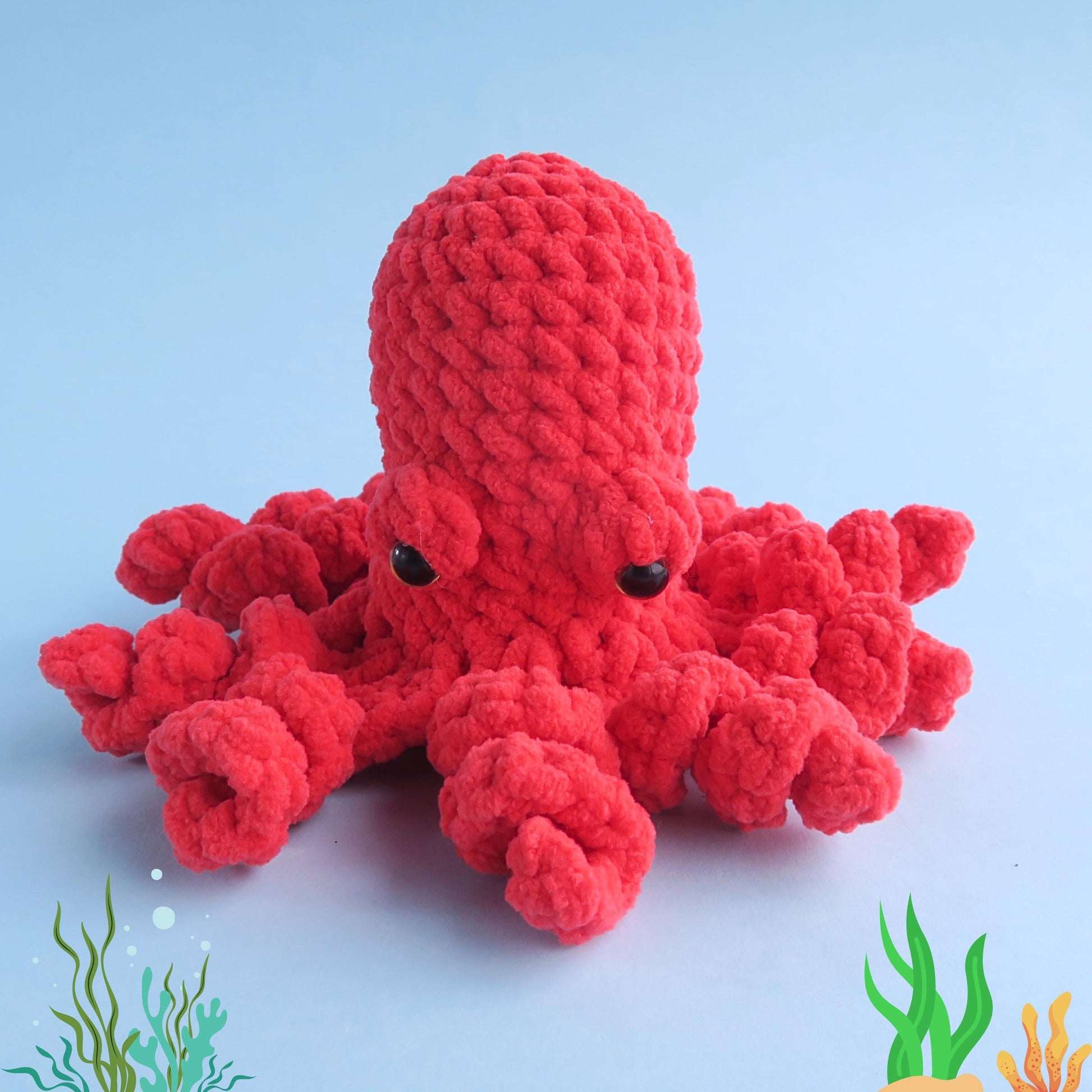 Hooktasyy 12-in-1 Sea Animals Crochet Pattern Bundle Low-Sew Ocean Amigurumi PDF