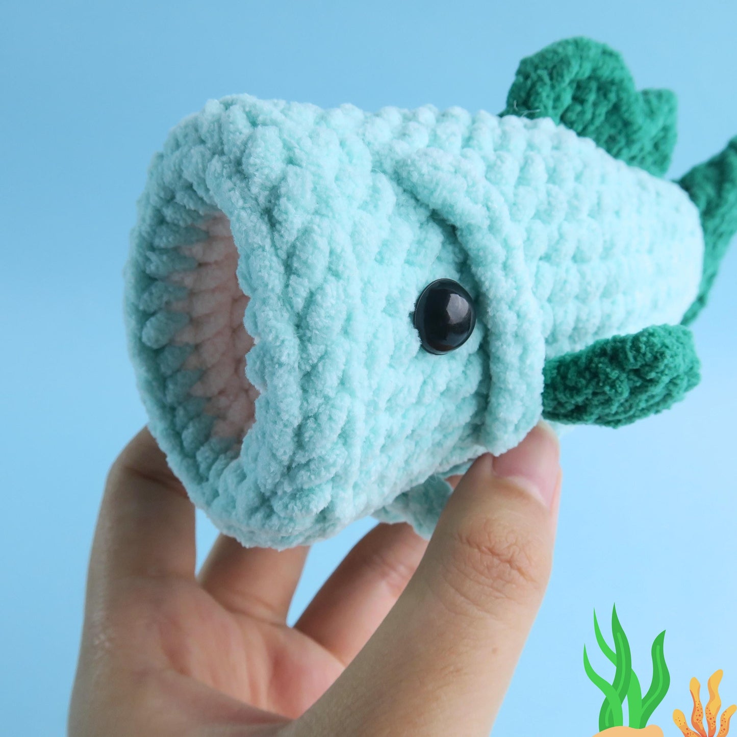 Hooktasyy 12-in-1 Sea Animals Crochet Pattern Bundle Low-Sew Ocean Amigurumi PDF