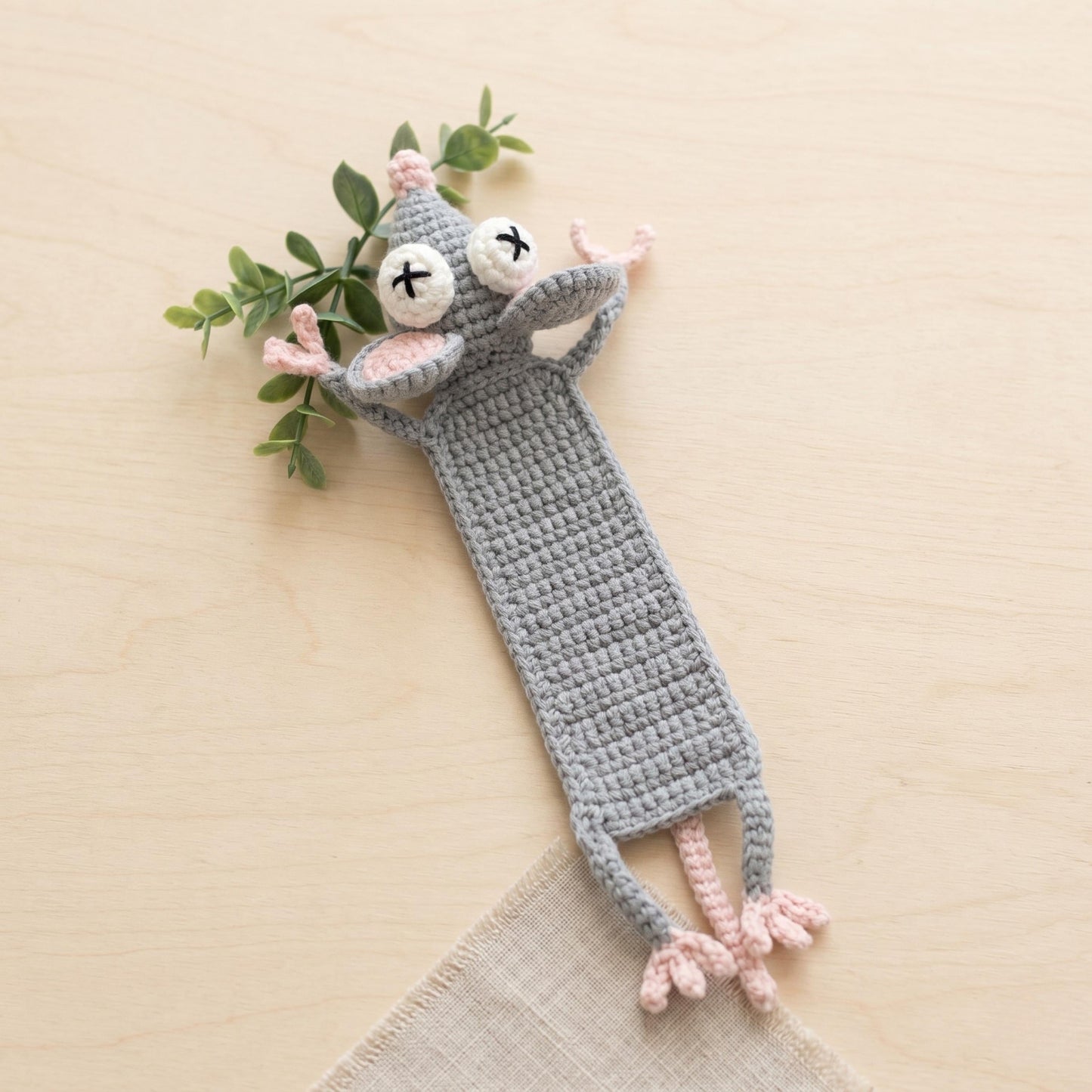 Crochiny 3-in-1 Lizard Mouse Squirrel Bookmark Crochet Pattern Bundle Amigurumi PDF Tutorial