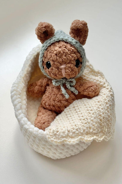 oakandmarlow Fable Baby Crochet Pattern Bundle Kitty Bunny Mouse