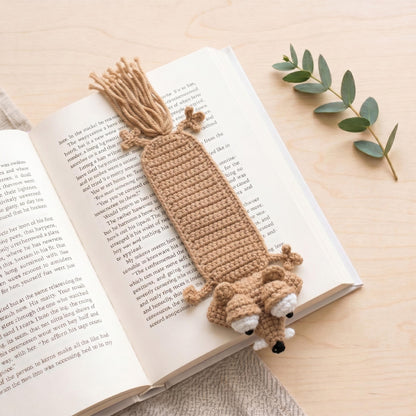 Squirrel Crochet Pattern Bundle - Coaster, Button Cover, Long Neck & Bookmark
