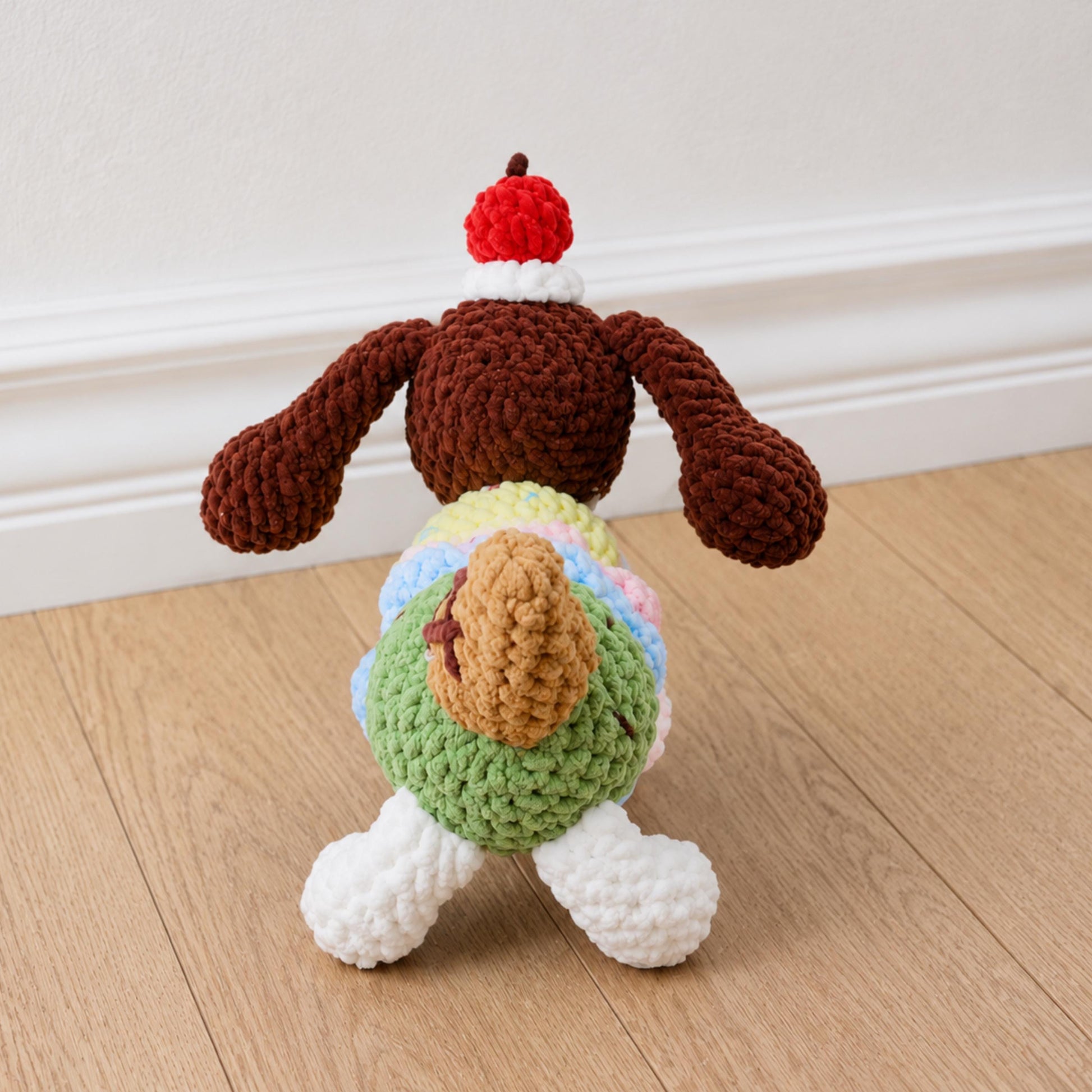 Hooktasyy Ice Cream Dog Crochet Pattern Summer Amigurumi Puppy PDF