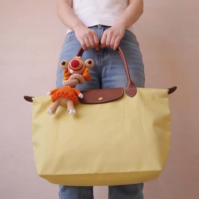 Crochiny Long Neck Sid Brooke Crochet Pattern Digital Download Amigurumi Bag Charm