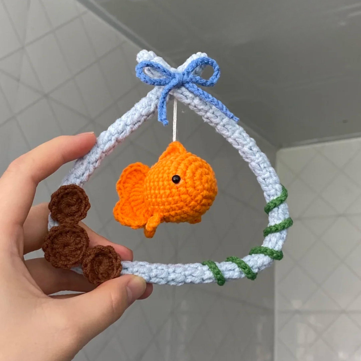 Hooktasyy A Bag of Goldfish Crochet Pattern Low-Sew Amigurumi PDF