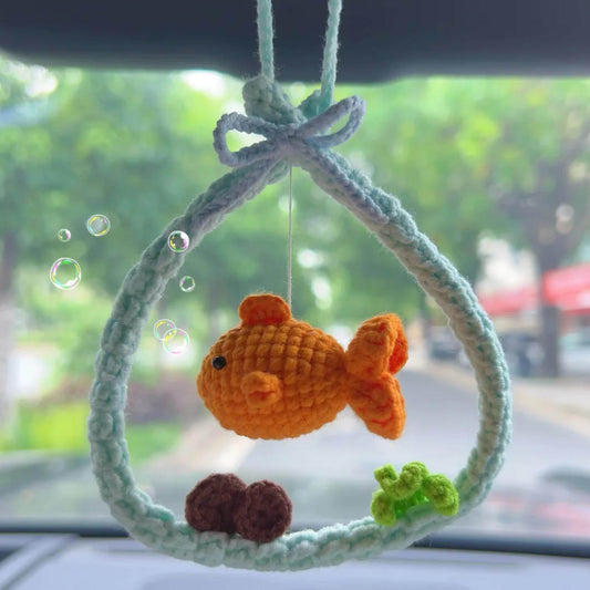 Hooktasyy A Bag of Goldfish Crochet Pattern Low-Sew Amigurumi PDF