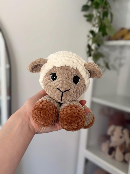 KnotsandSnugglesCo Lily the Floppy Lamb Crochet Pattern PDF