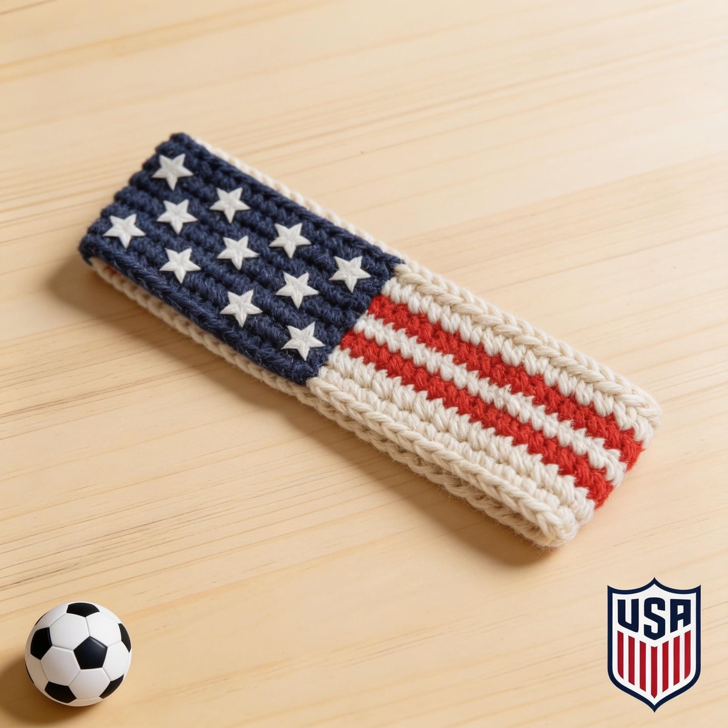 Crochiny USA Flag Headband Crochet Pattern Digital Download PDF