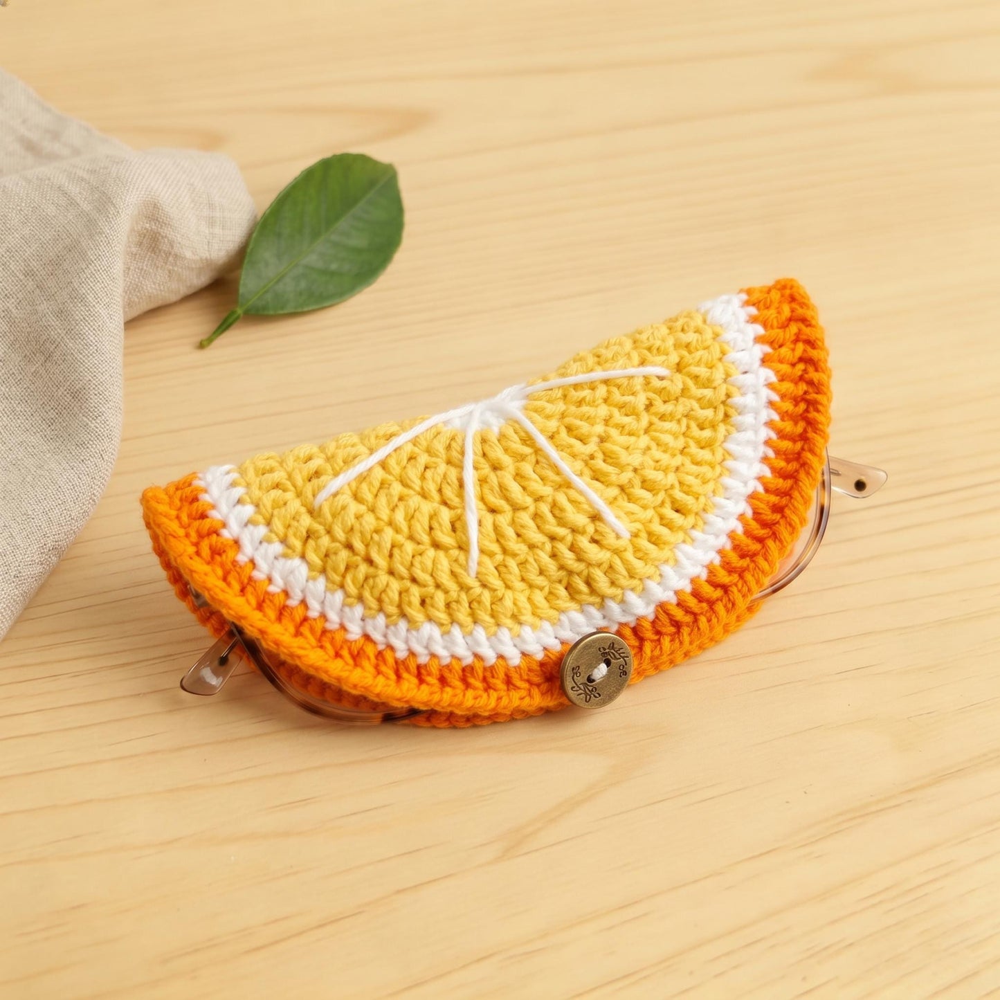 Crochiny Fruit Glasses Case & Coaster Crochet Pattern Digital Download