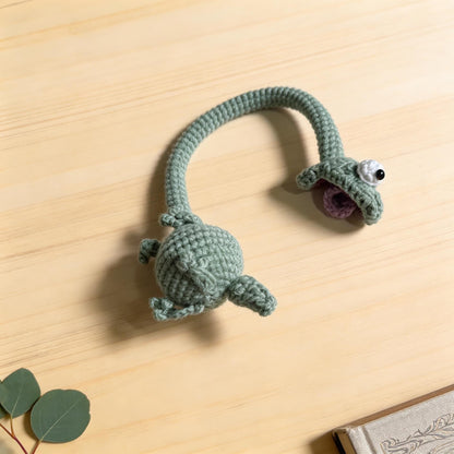 Crochiny Long Neck Lizard Crochet Pattern Digital Download Amigurumi Bag Charm