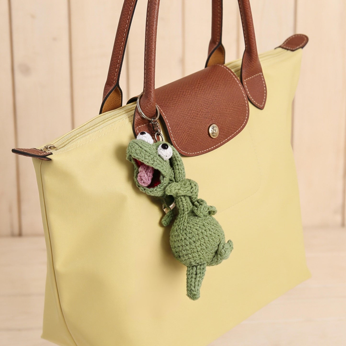 Crochiny Long Neck Lizard Crochet Pattern Digital Download Amigurumi Bag Charm