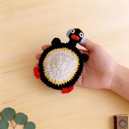 Crochiny Penguin Coaster Crochet Pattern Digital Download Amigurumi Mug Rug