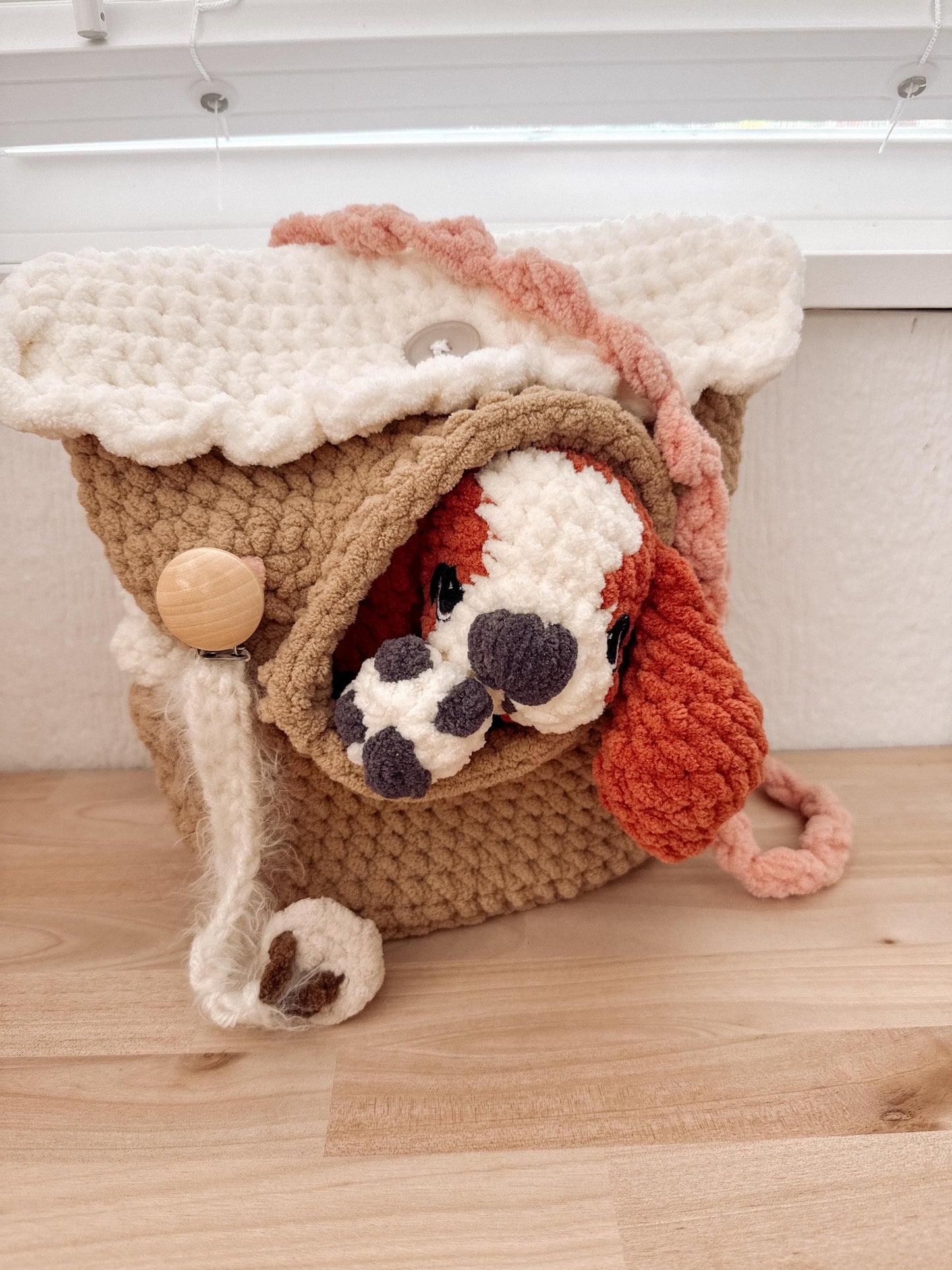 BkayCrochetCo Backpack Pets Diaper Bag Amigurumi Crochet Pattern PDF