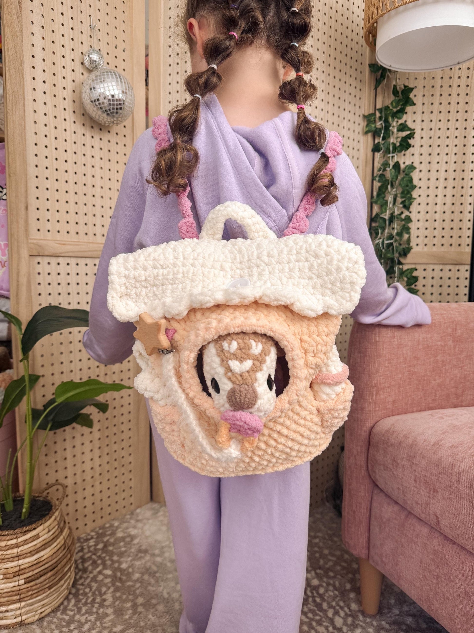 BkayCrochetCo Backpack Pets Diaper Bag Amigurumi Crochet Pattern PDF