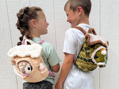 BkayCrochetCo Backpack Pets Diaper Bag Amigurumi Crochet Pattern PDF