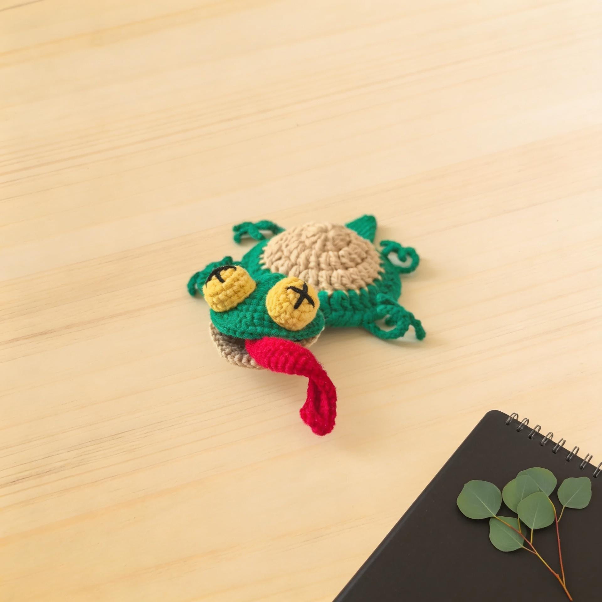 Gecko Coaster Crochet Pattern Amigurumi Lizard Mug Rug Digital Download