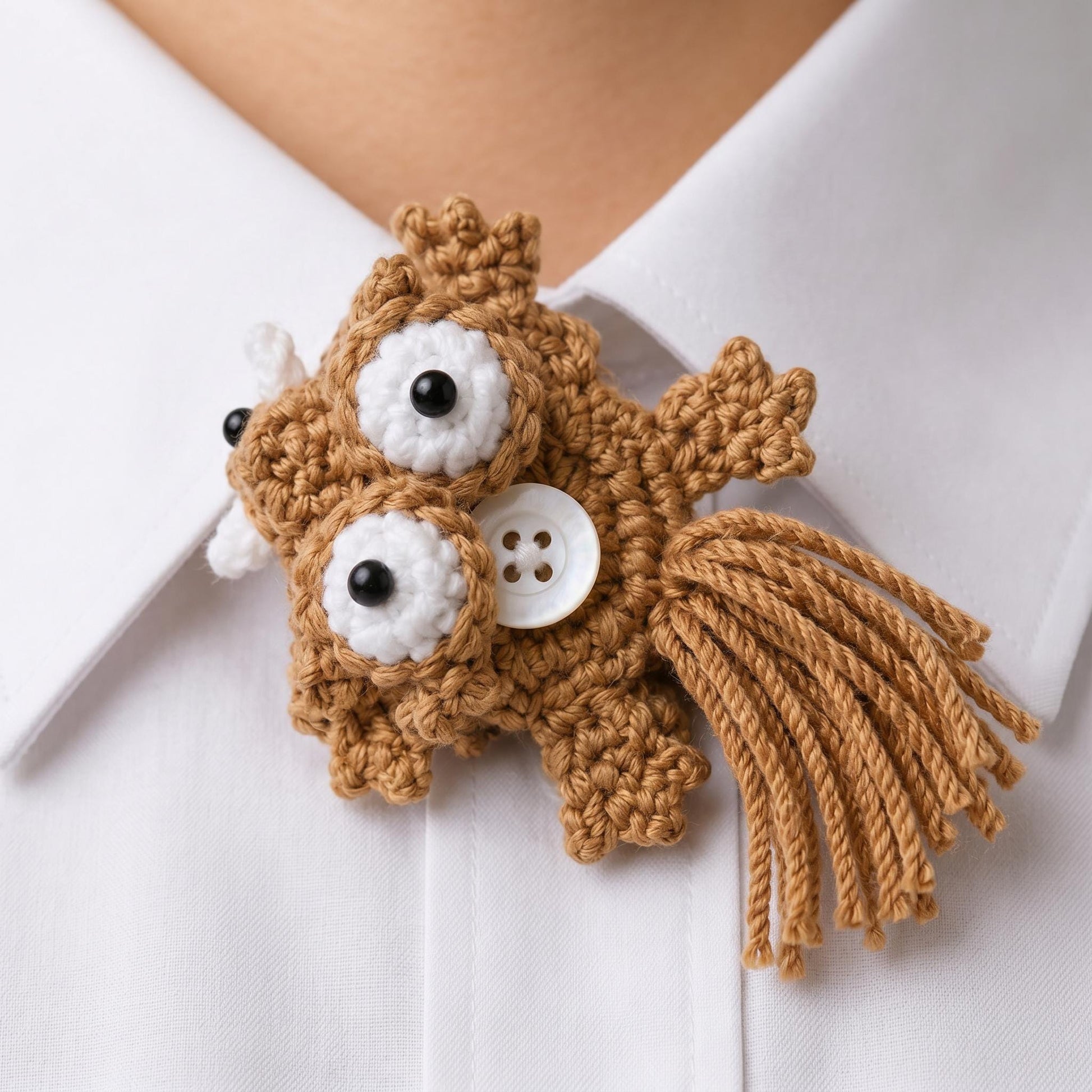 Crochiny 3-in-1 Animal Button Cover Crochet Pattern Bundle Lizard Mouse Squirrel PDF