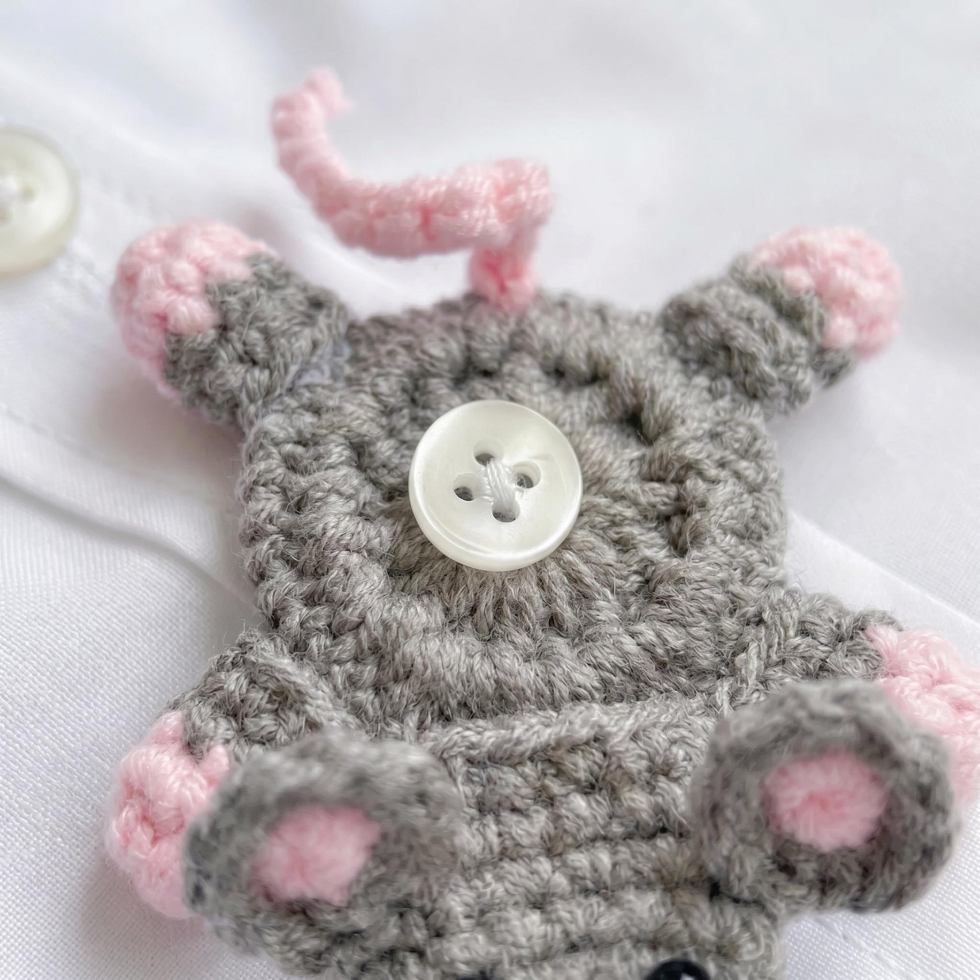 Crochiny 3-in-1 Animal Button Cover Crochet Pattern Bundle Lizard Mouse Squirrel PDF