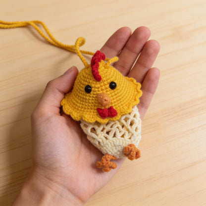 Crochiny Chicken Egg Bag Crochet Pattern Digital Download