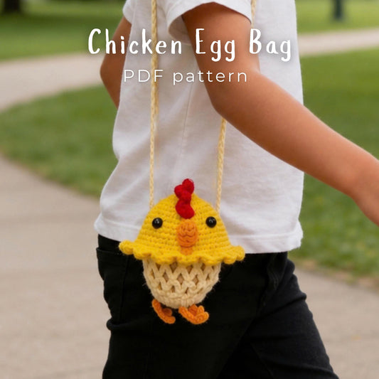 Crochiny Chicken Egg Bag Crochet Pattern Digital Download