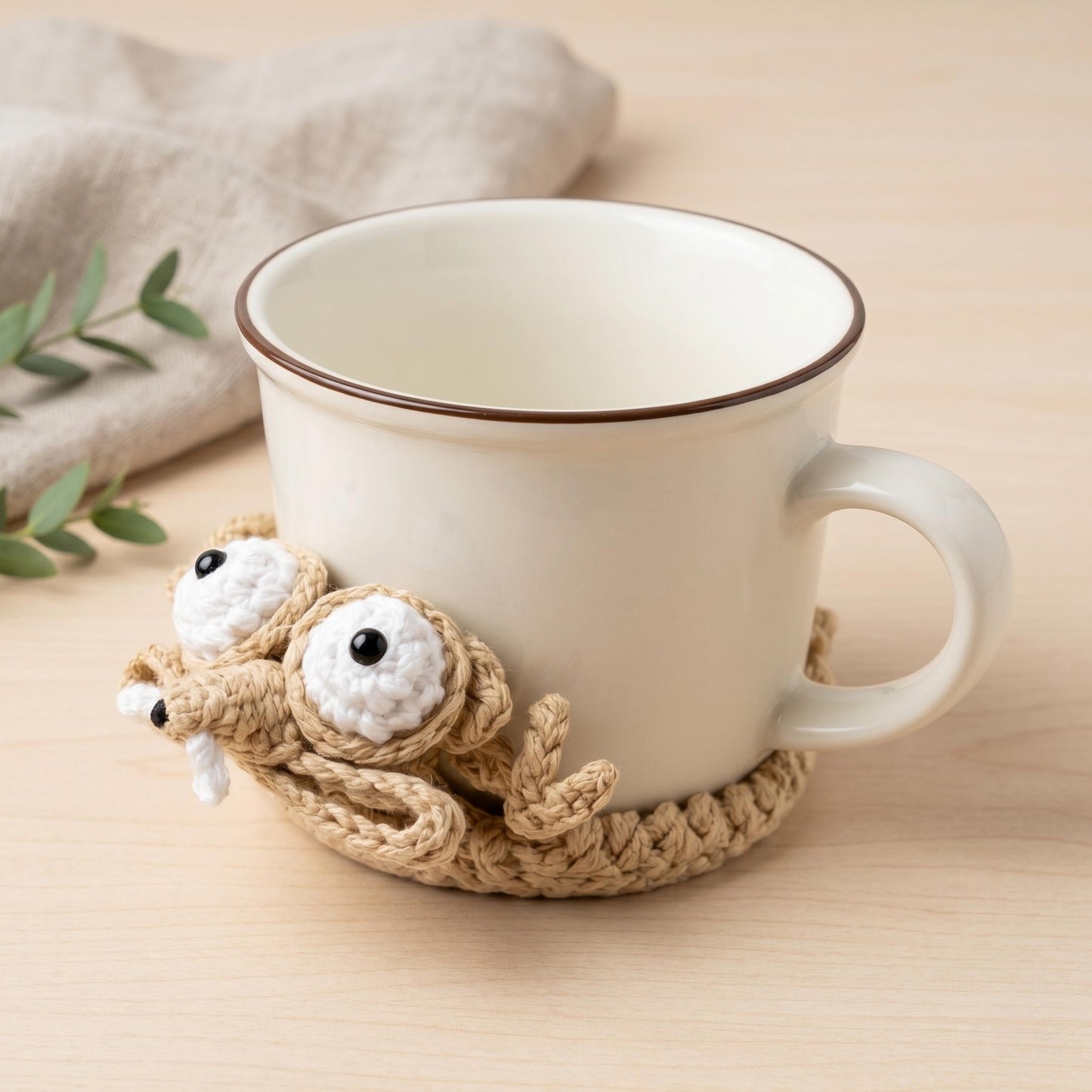 Squirrel Crochet Pattern Bundle - Coaster, Button Cover, Long Neck & Bookmark