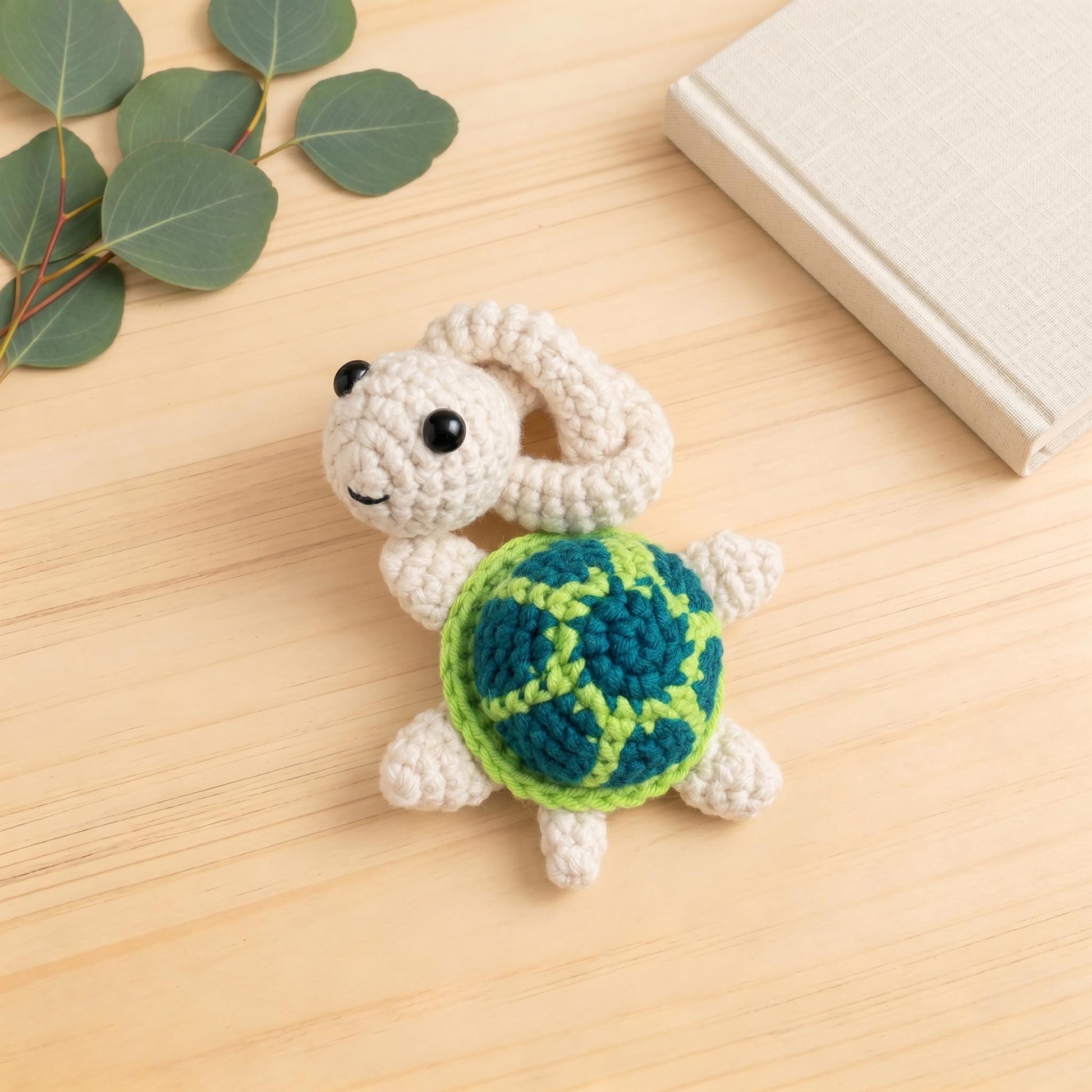 Crochiny Long Neck Turtle Crochet Pattern Digital Download Amigurumi Bag Charm
