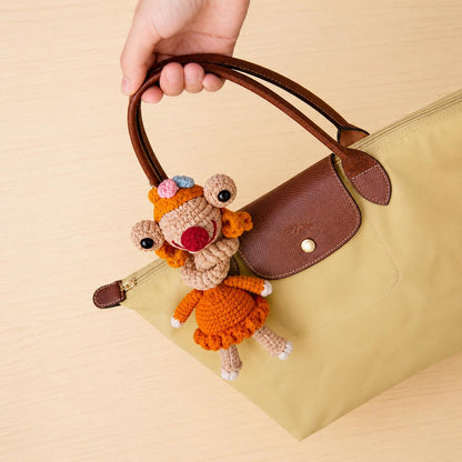 Crochiny Long Neck Sid Brooke Crochet Pattern Digital Download Amigurumi Bag Charm