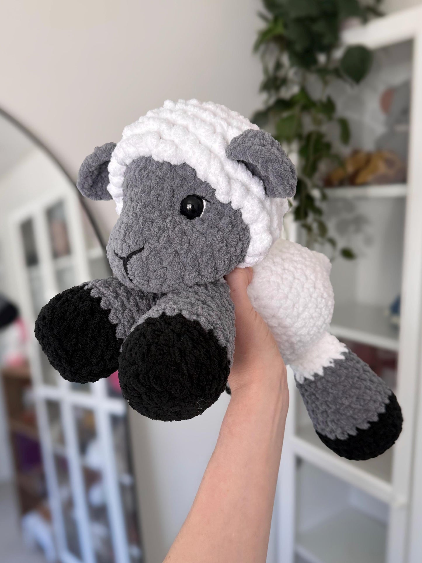 KnotsandSnugglesCo Lily the Floppy Lamb Crochet Pattern PDF