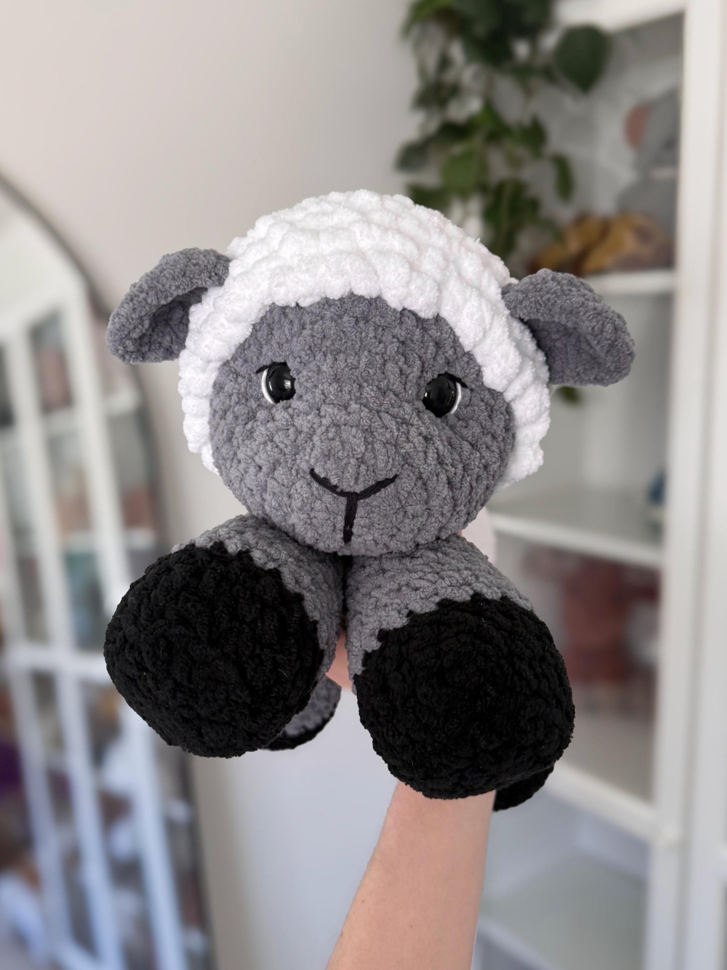 KnotsandSnugglesCo Lily the Floppy Lamb Crochet Pattern PDF