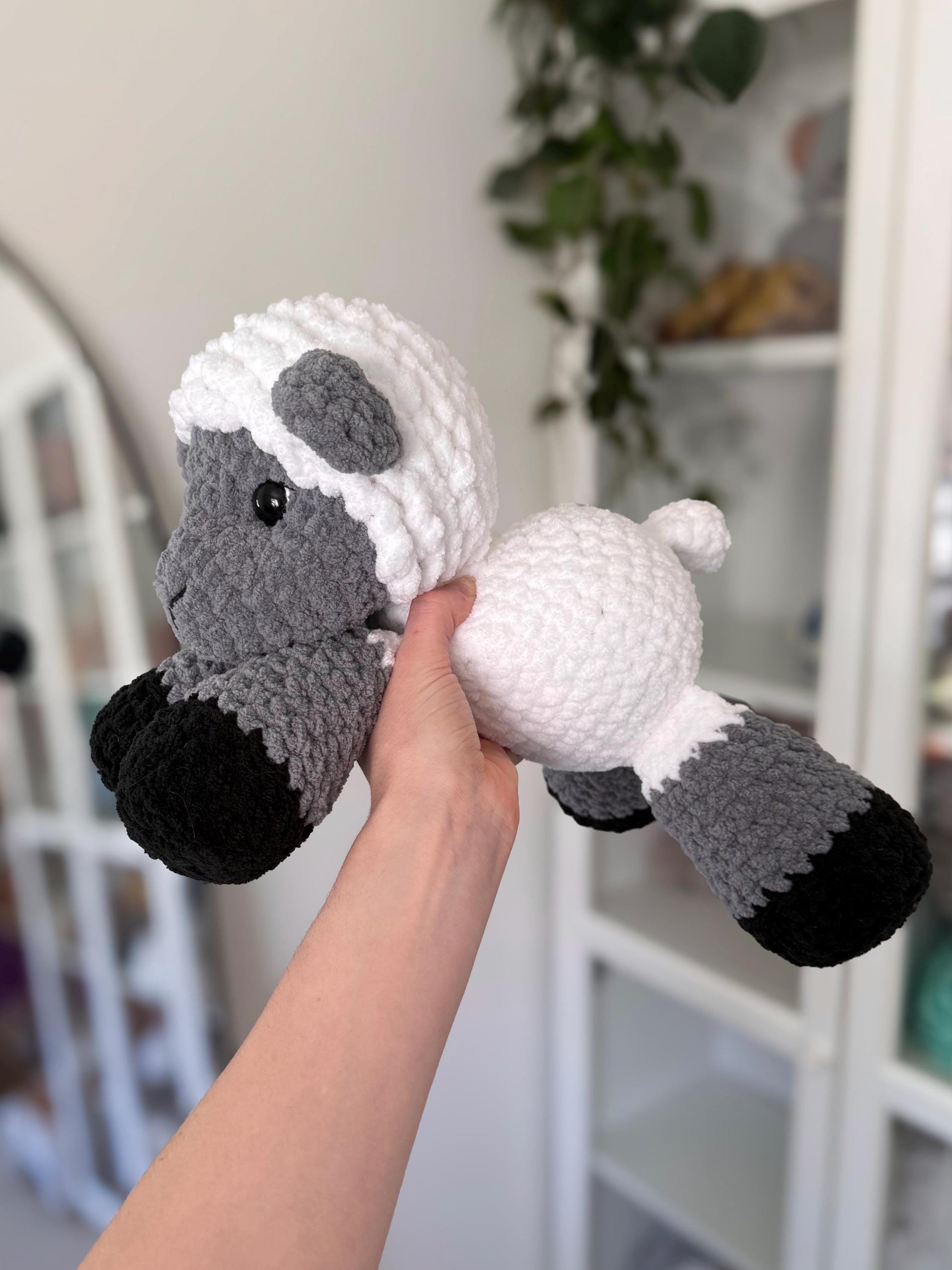 KnotsandSnugglesCo Lily the Floppy Lamb Crochet Pattern PDF
