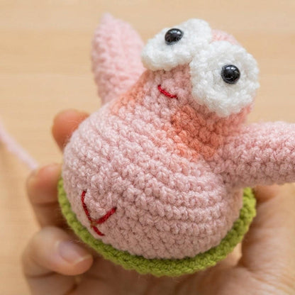 Crochiny Pink Starfish Crochet Pattern Digital Download Amigurumi Car Charm
