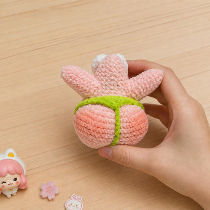 Crochiny Pink Starfish Crochet Pattern Digital Download Amigurumi Car Charm