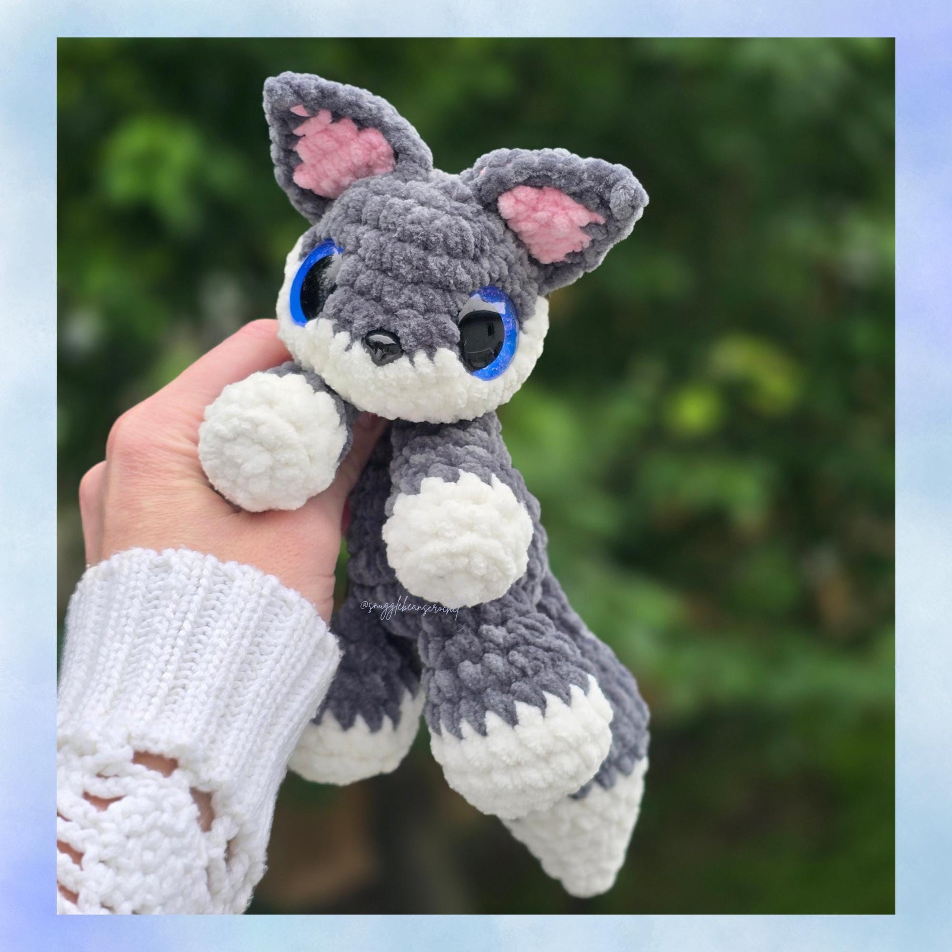 SnuggleBeansCrochet Mini Fen the Fox & Wren the Wolf Crochet Pattern Intermediate PDF