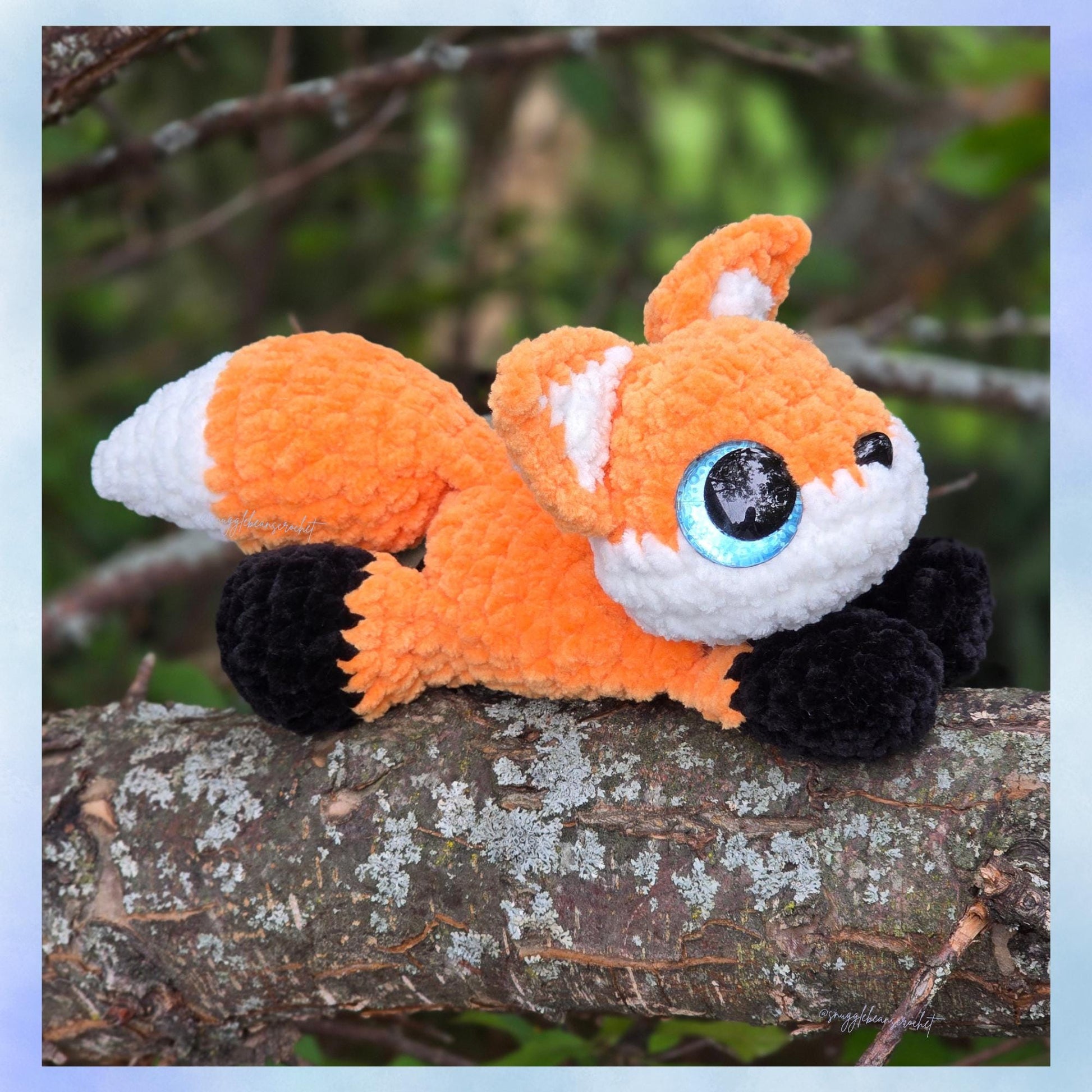 SnuggleBeansCrochet Mini Fen the Fox & Wren the Wolf Crochet Pattern Intermediate PDF