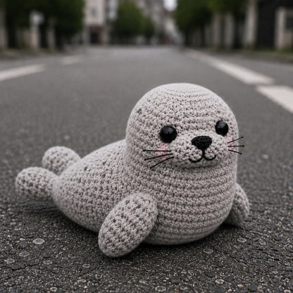 Hooktasyy Neil the Seal Crochet Pattern Cute Amigurumi Easy PDF