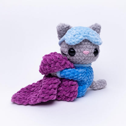 TheresasCrochetShop Catnap the Sleepy Kitty Amigurumi Crochet Pattern PDF