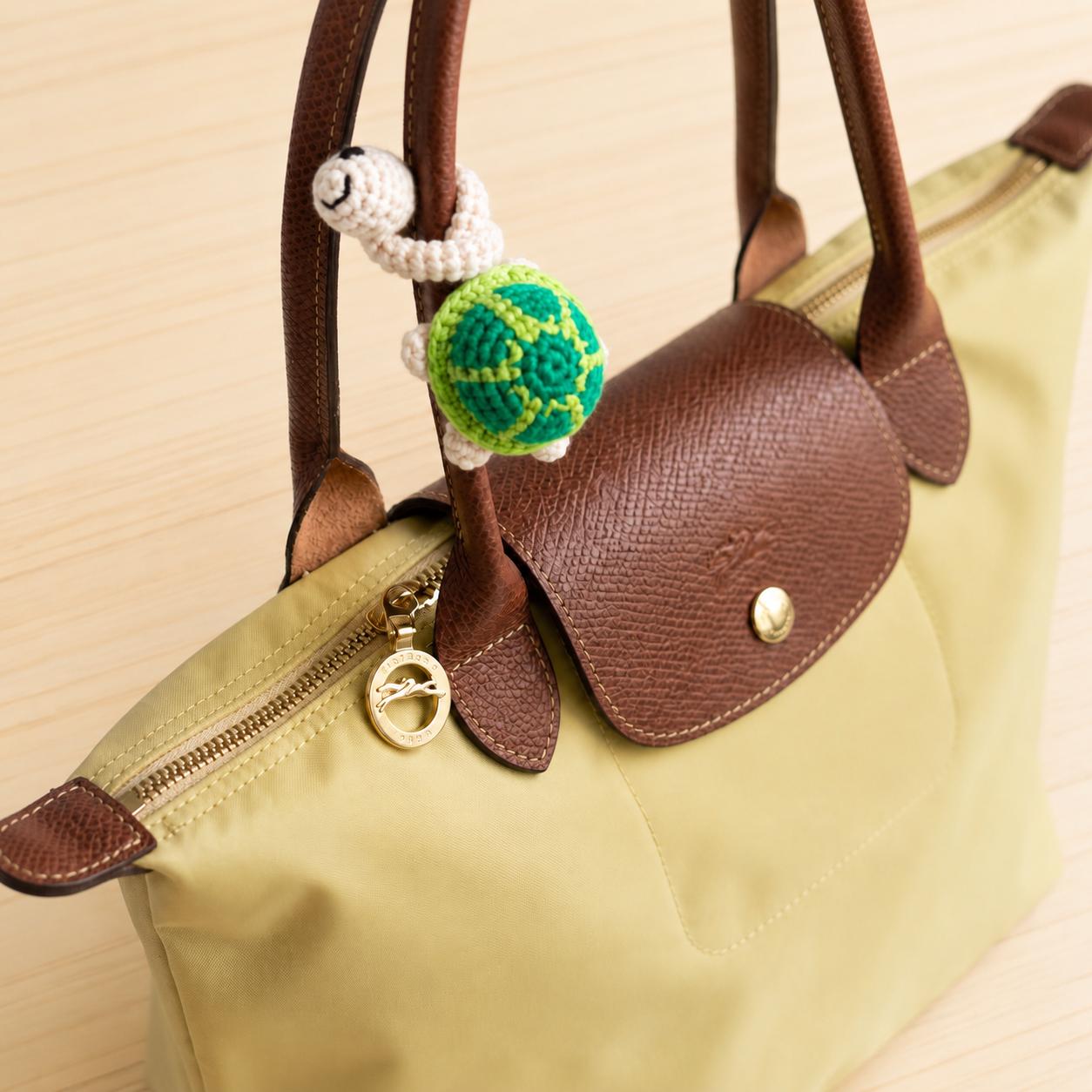 Crochiny Long Neck Turtle Crochet Pattern Digital Download Amigurumi Bag Charm