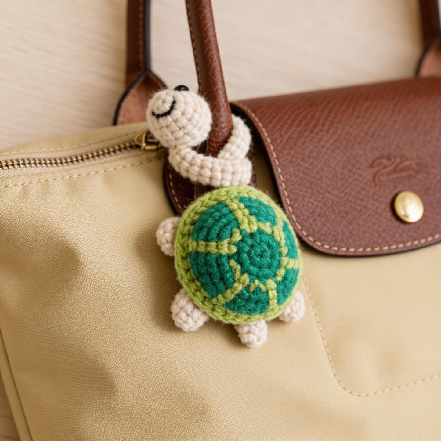 Crochiny Long Neck Turtle Crochet Pattern Digital Download Amigurumi Bag Charm