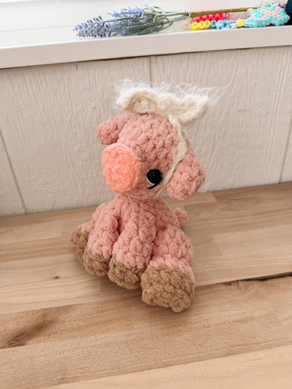 BkayCrochetCo ITTY Polli the Piglet STUFFIE Amigurumi Crochet Pattern PDF