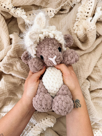 BkayCrochetCo ITTY Lenni the Lamb STUFFIE Amigurumi Crochet Pattern PDF
