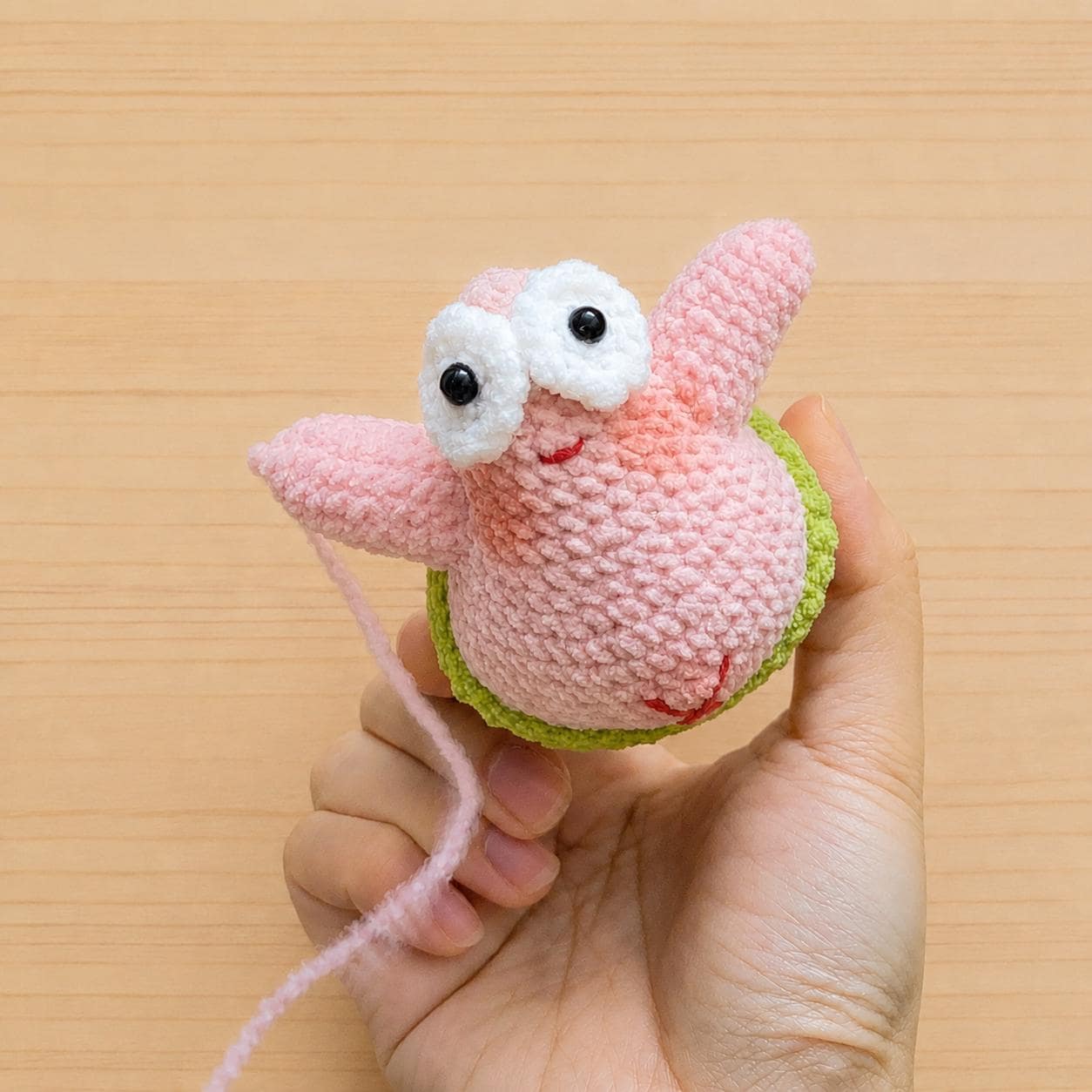 Crochiny Pink Starfish Crochet Pattern Digital Download Amigurumi Car Charm