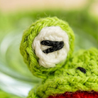 Crochiny Chill Frog Coaster Crochet Pattern Digital Download
