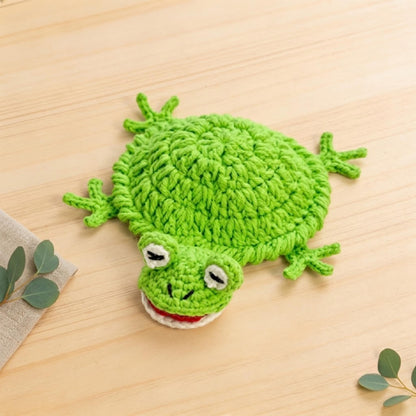 Crochiny Chill Frog Coaster Crochet Pattern Digital Download